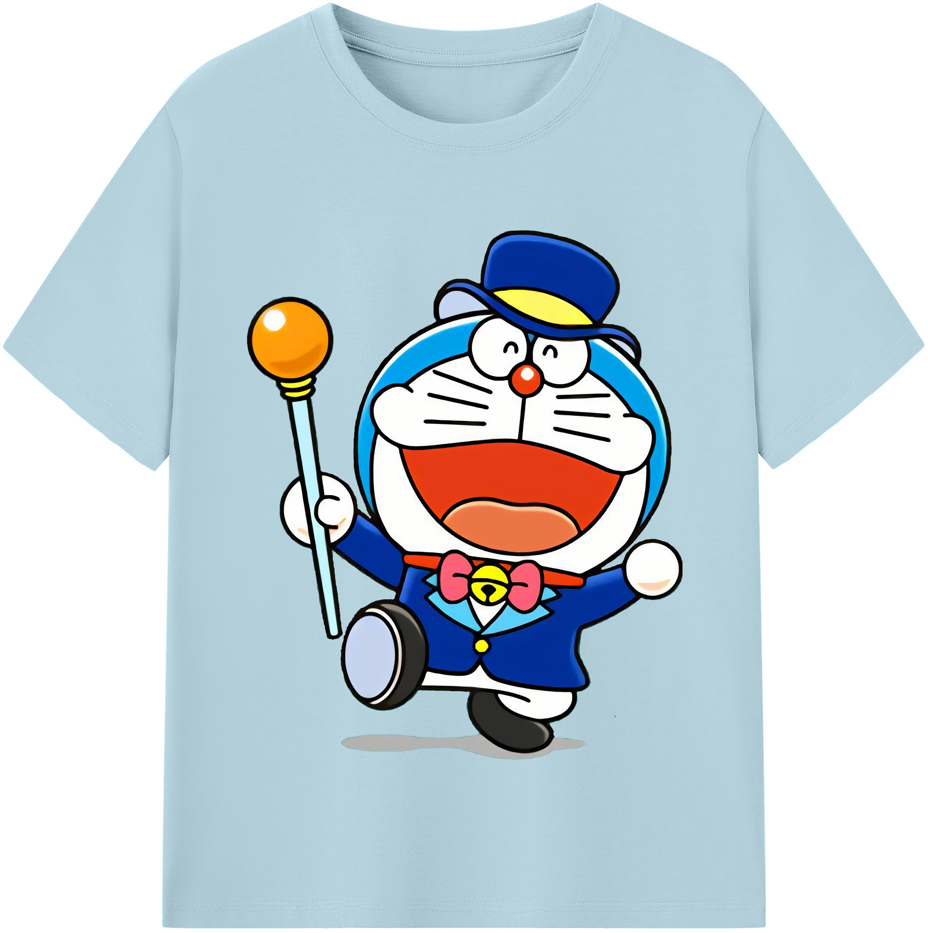 （画像用） ドラえもん Doraemon 綿100％半袖Tシャツ（フロントプリント）
